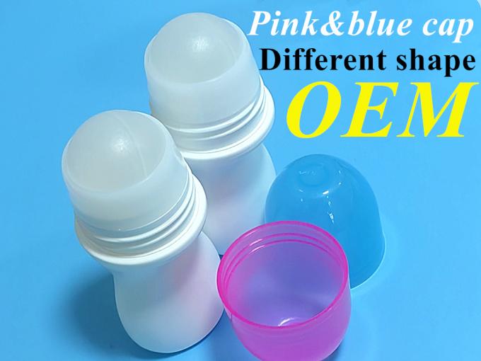 Factory Cheap 30ml 50ml 60ml Empty Roll on Bottles PE Plastic Deodorant Roll on Bottle for Sweat Stink
