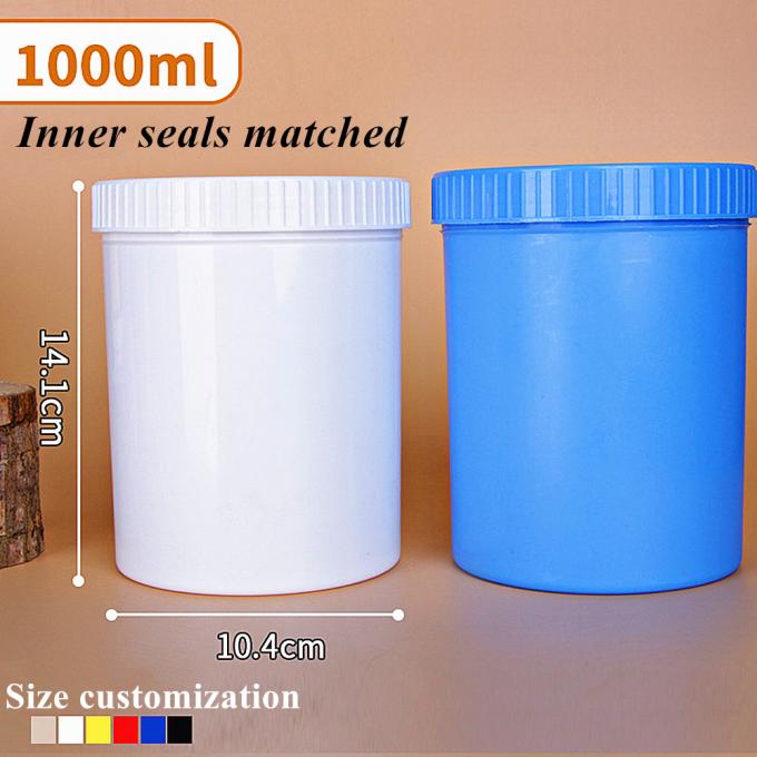 Stock 150ml 250ml 500ml 1000ml16oz Empty PP Plastic Translucent White Black Blue Cosmetic Jar for Cream PP Body Cream Jar