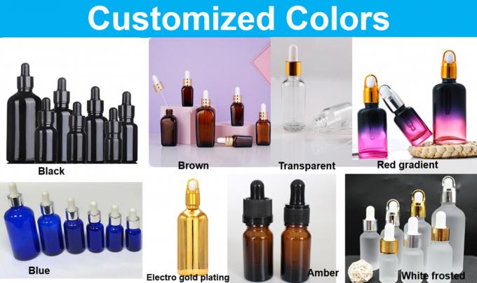 Hot Luxury 10ml 20ml 30ml 50ml Sliver Gold Plating Electroplate Essential Oil Serum Glass Dropper Bottle with Basket Cap