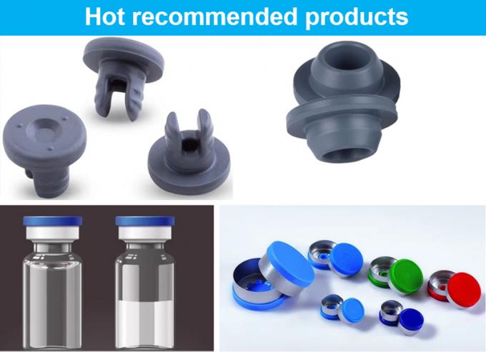 13mm 32mm Injection Glass Vials Glass Infusion Bottle Use Grey Butyl Medical Rubber Stopper