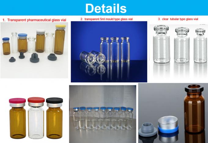 5ml 7ml 10ml Small Pharmaceutical Glass Bottles Transparent Medicine Small Borosilicate Injection Glass Vial