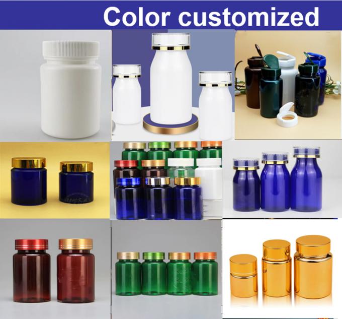 40ml 50ml HDPE Child Proof Medicine Plastic Bottle Vitamin C White Capsule Container Plastic Pill Medicine Bottle