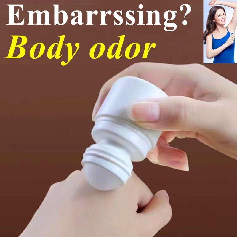 30 मिलीलीटर 50 मिलीलीटर 60 मिलीलीटर एचडीपीई प्लास्टिक सफेद प्लास्टिक डिओडोरेंट आवश्यक तेल रोल बोतल पर रोलर गेंद के साथ