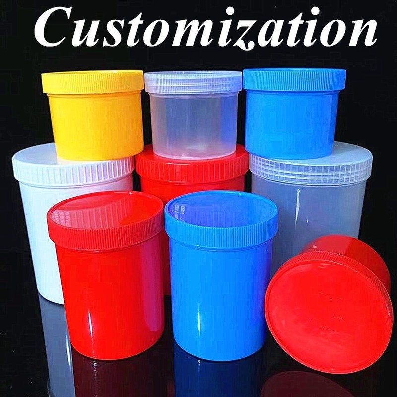 250ml 500ml 950ml कॉस्मेटिक फेस क्रीम जार आंख बाल शरीर क्रीम जार खाली क्रीम कंटेनर पीपी प्लास्टिक कॉस्मेटिक जार