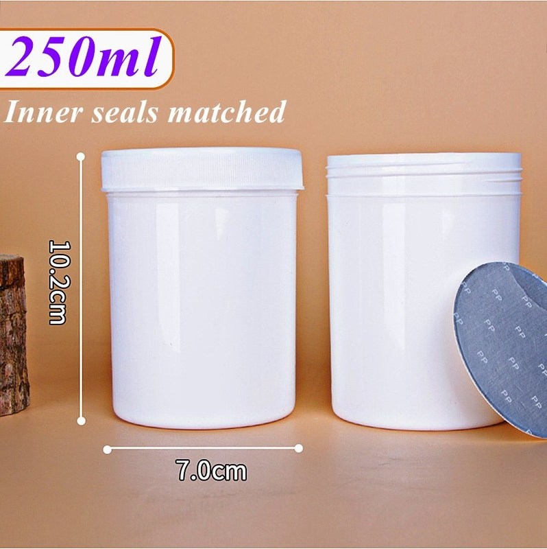 कॉस्मेटिक पैकेजिंग स्किनकेयर आकार रंग अनुकूलन 150g 250g 500g पीपी कॉस्मेटिक प्लास्टिक जार पुनः भरने योग्य कॉस्मेटिक जार