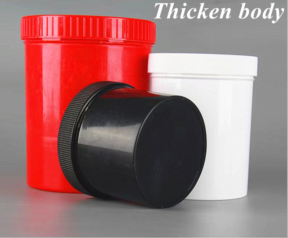 150ml 250ml 500ml 1000ml Mud Mask PP खाली लोशन क्रीम प्लास्टिक जार कॉस्मेटिक क्रीम खाद्य कंटेनर सफेद कॉस्मेटिक जार