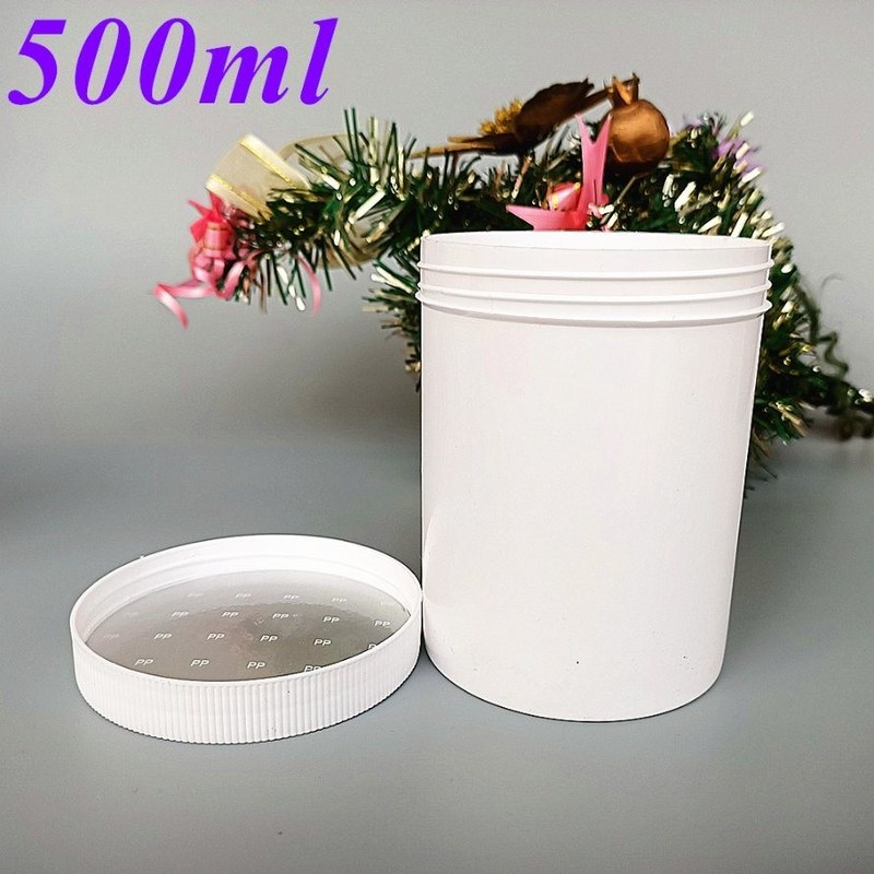 100g 250g 500g डबल वॉल व्हाइट ब्लैक ब्लू पीपी क्रीम जार विथ स्क्रू कैप फेस क्रीम क्लीन्जर लिप फुट पीपी कॉस्मेटिक जार