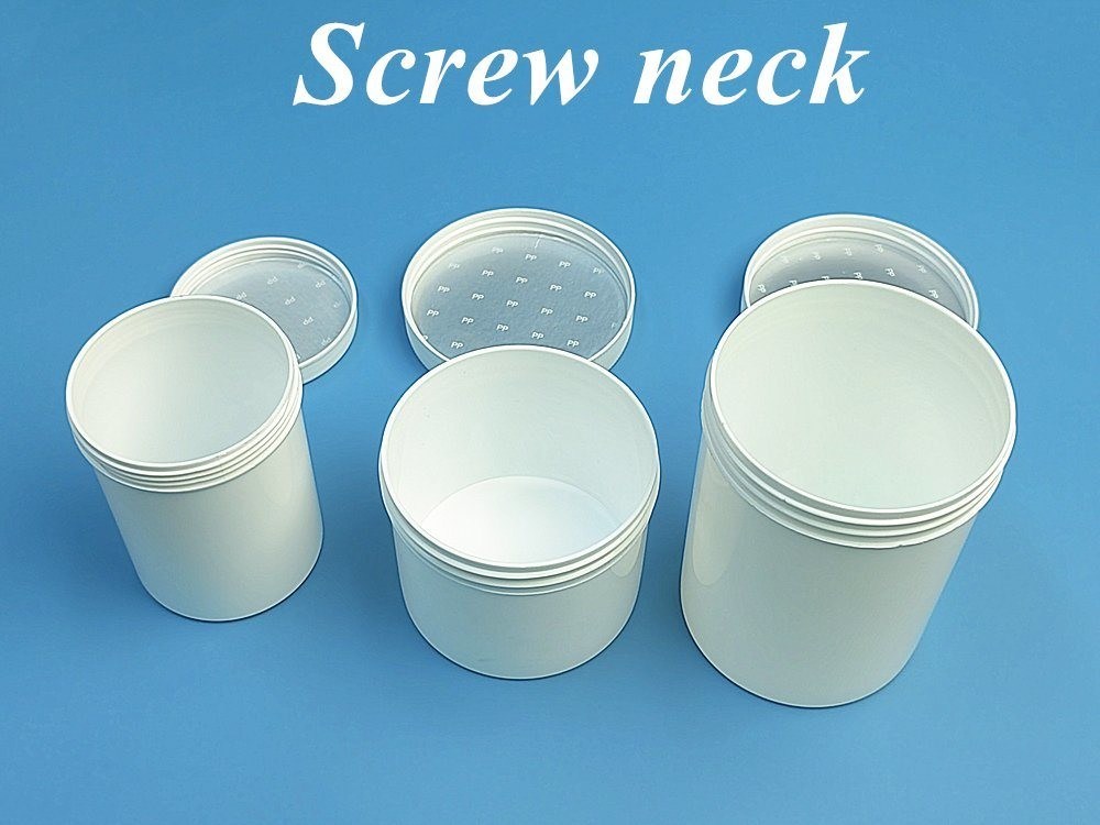 150ml 250ml 500ml पुनः भरने योग्य कॉस्मेटिक पैकेजिंग सफेद पीपी फेस क्रीम जार प्लास्टिक क्रीम त्वचा देखभाल चेहरा कॉस्मेटिक जार