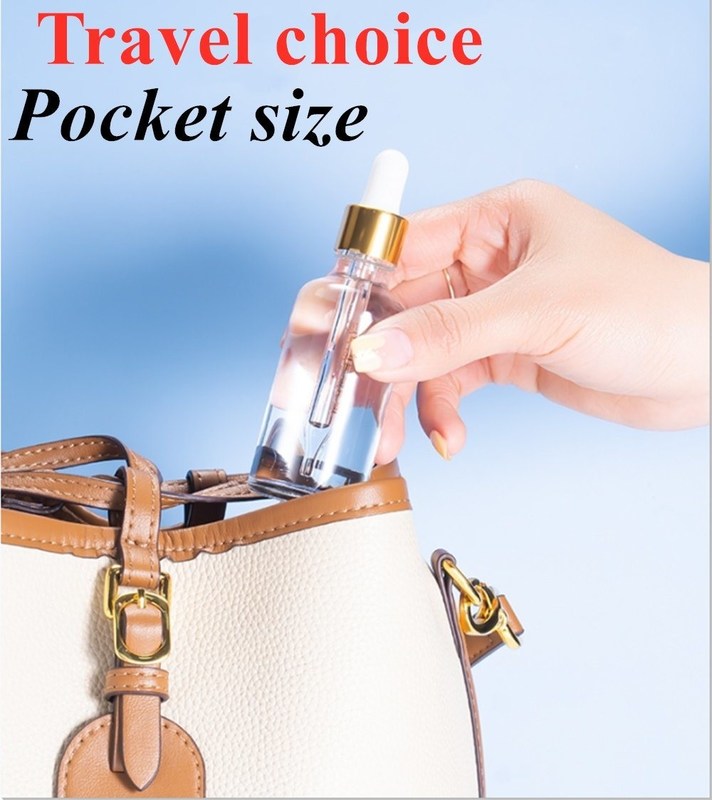 5ml 20ml 30ml 50ml गोल खाली सफेद फ्रॉस्टेड ग्लास सीरम हेयर ऑयल बोतल दाढ़ी का तेल आवश्यक तेल ग्लास ड्रॉपर बोतल