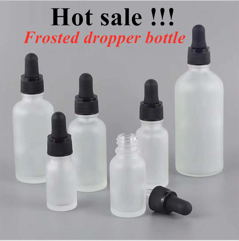 लक्जरी 15ml 20ml 30ml 50ml खाली आवश्यक तेल मैट व्हाइट फ्रॉस्टेड एम्बर आवश्यक तेल ग्लास ड्रिपर बोतल