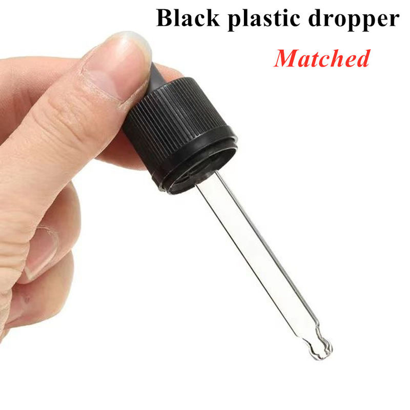 1 औंस 2 औंस 5ml 10ml 15ml 20ml 30ml 50ml खाली आवश्यक तेल त्वचा देखभाल सीरम चेहरा हाथ का उपयोग सफेद फ्रॉस्टेड ग्लास ड्रिपर बोतल