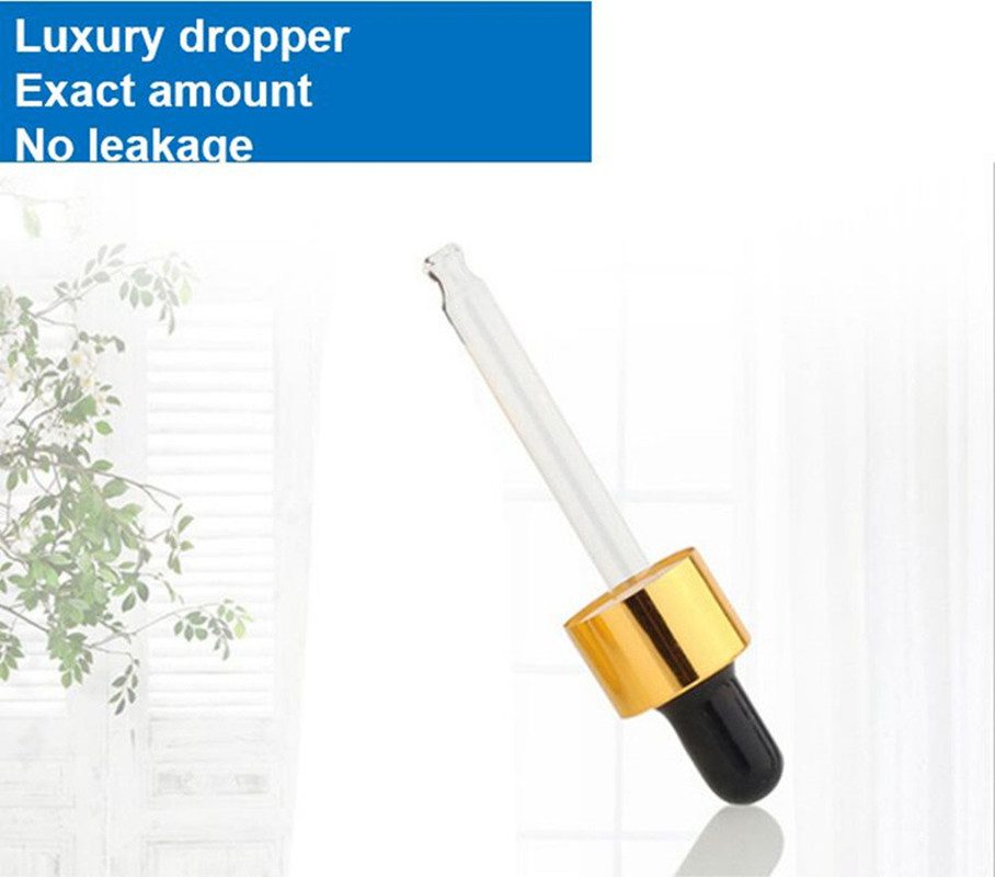 15 मिलीलीटर 20 मिलीलीटर 50 मिलीलीटर 100 मिलीलीटर लक्जरी खाली स्पष्ट पारदर्शी सीरम बालों के लिए आवश्यक तेल ग्लास ड्रॉपर बोतल त्वचा देखभाल के लिए
