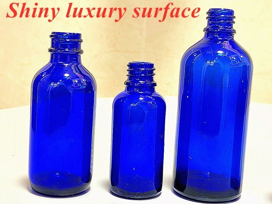 20ml 30ml आवश्यक तेल सीरम त्वचा देखभाल कॉस्मेटिक पैकेजिंग बोतल कोबल ब्लू ग्लास ड्रॉपर बोतल के साथ ड्रॉपर