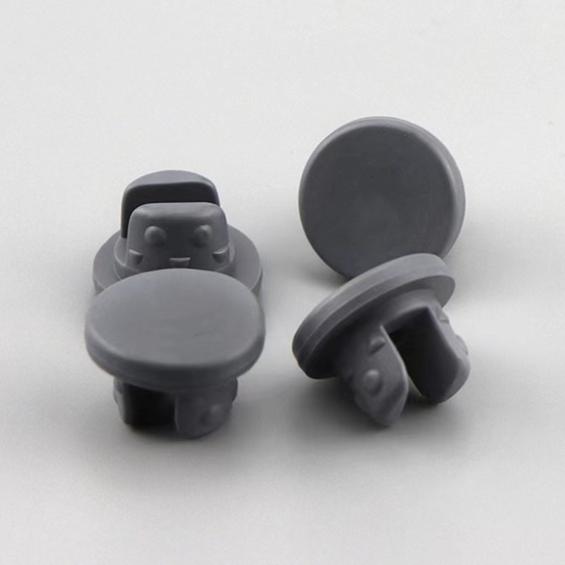 ग्लास के लिए 13 मिमी 20 मिमी 28 मिमी बाँझ मेडिकल ब्रोमाइज्ड रबर क्लॉपर इंजेक्शन योग्य फ्लास्क एंटीबायोटिक बोतल