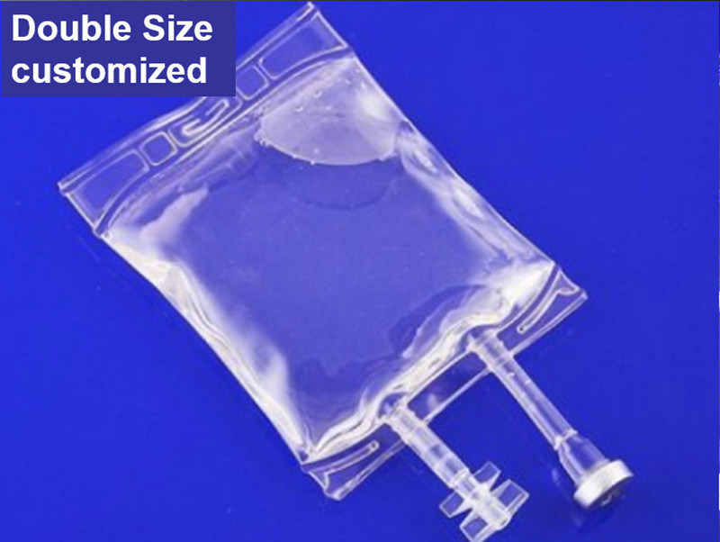 प्लास्टिक चिकित्सा बाँझ इन्फ्यूजन बैग 100ml 250ml 500ml पीवीसी सोडियम क्लोराइड समाधान IV इन्फ्यूजन द्रव बैग