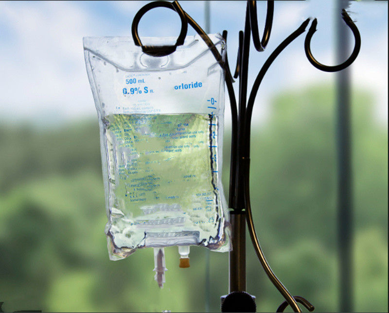100ml 250ml 500ml सिंगल पोर्ट डबल पोर्ट मेडिकल पीवीसी खाली IV इन्फ्यूजन बैग