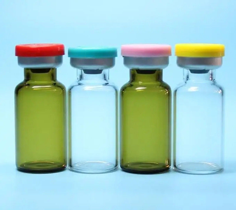 5ml 7ml 10ml खाली क्रिम टॉप वैकासीन ग्लास फ्लायल स्टेरिल ट्यूबलर क्लियर एम्बर मेडिकल इंजेक्शन ग्लास फ्लायल
