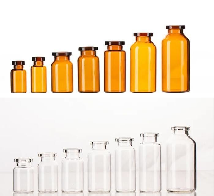 5ml 10ml 20ml एम्बर क्लियर स्टेरिल इंजेक्शन ब्राउन खाली फार्मास्युटिकल इंजेक्शन ग्लास फ्लायल्स