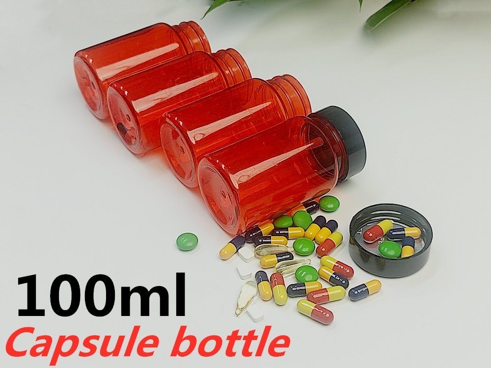 100ml 150ml पीईटी फार्मास्युटिकल बोतल विटामिन कैप्सूल टैबलेट गोली पूरक प्लास्टिक कैप्सूल हेल्थकेयर दवा बोतल