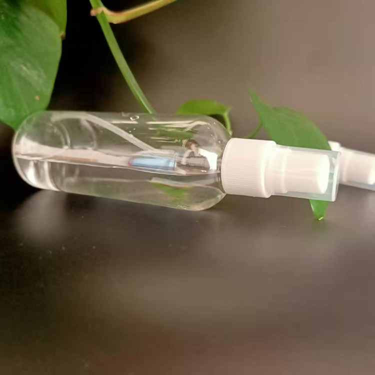 50ml पोर्टेबल यात्रा मिनी जेब स्पष्ट पारदर्शी लोशन शराब कीटाणुनाशक फ्लैट गोल पीईटी प्लास्टिक स्प्रे बोतल