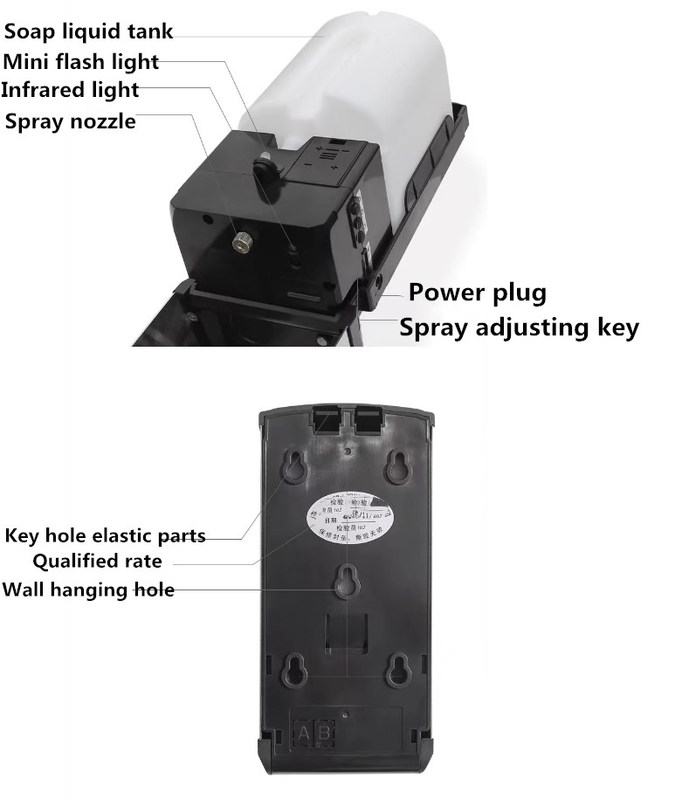 स्वच्छ कक्ष कार्यालय होटल दवा कारखाना स्वचालित साबुन हाथ मुक्त स्टेनलेस स्टील 304 स्वचालित हाथ नसबंदी