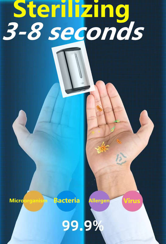 स्वच्छ कक्ष कार्यालय होटल दवा कारखाना स्वचालित साबुन हाथ मुक्त स्टेनलेस स्टील 304 स्वचालित हाथ नसबंदी